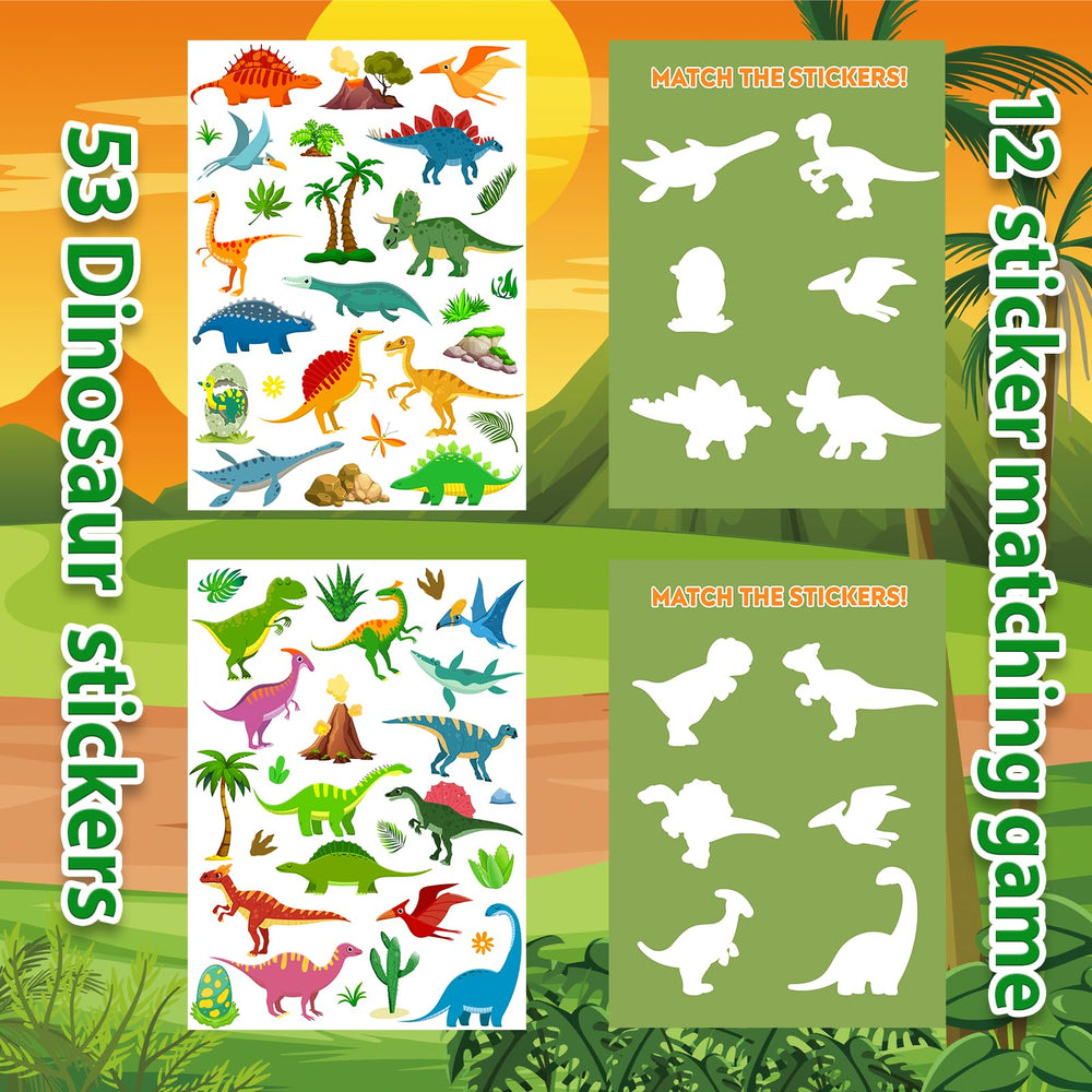 OIBUTUR spiral-bound toddler sticker book lies flat for easy crafting