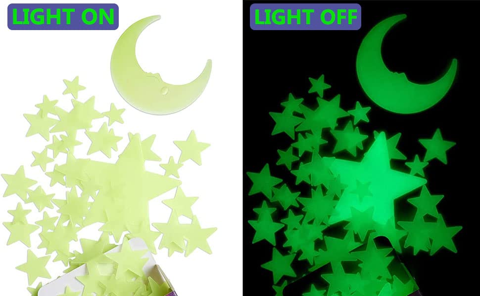OIG Brands 200-piece set covers large ceiling areas with a realistic night sky.