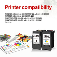 Oillike 241XL color cartridge provides vibrant color ink for photos and documents.
