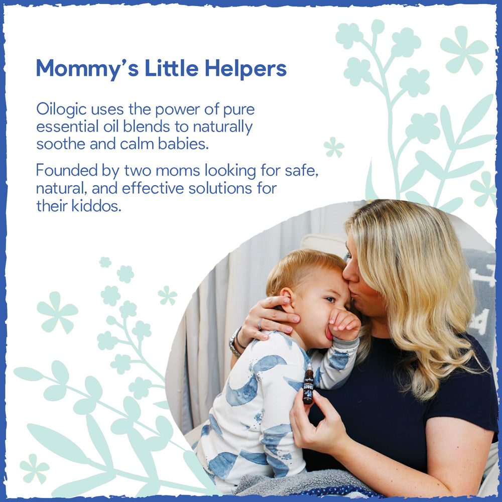 Oilogic cruelty-free vegan logo communicates plant-based care for little ones.