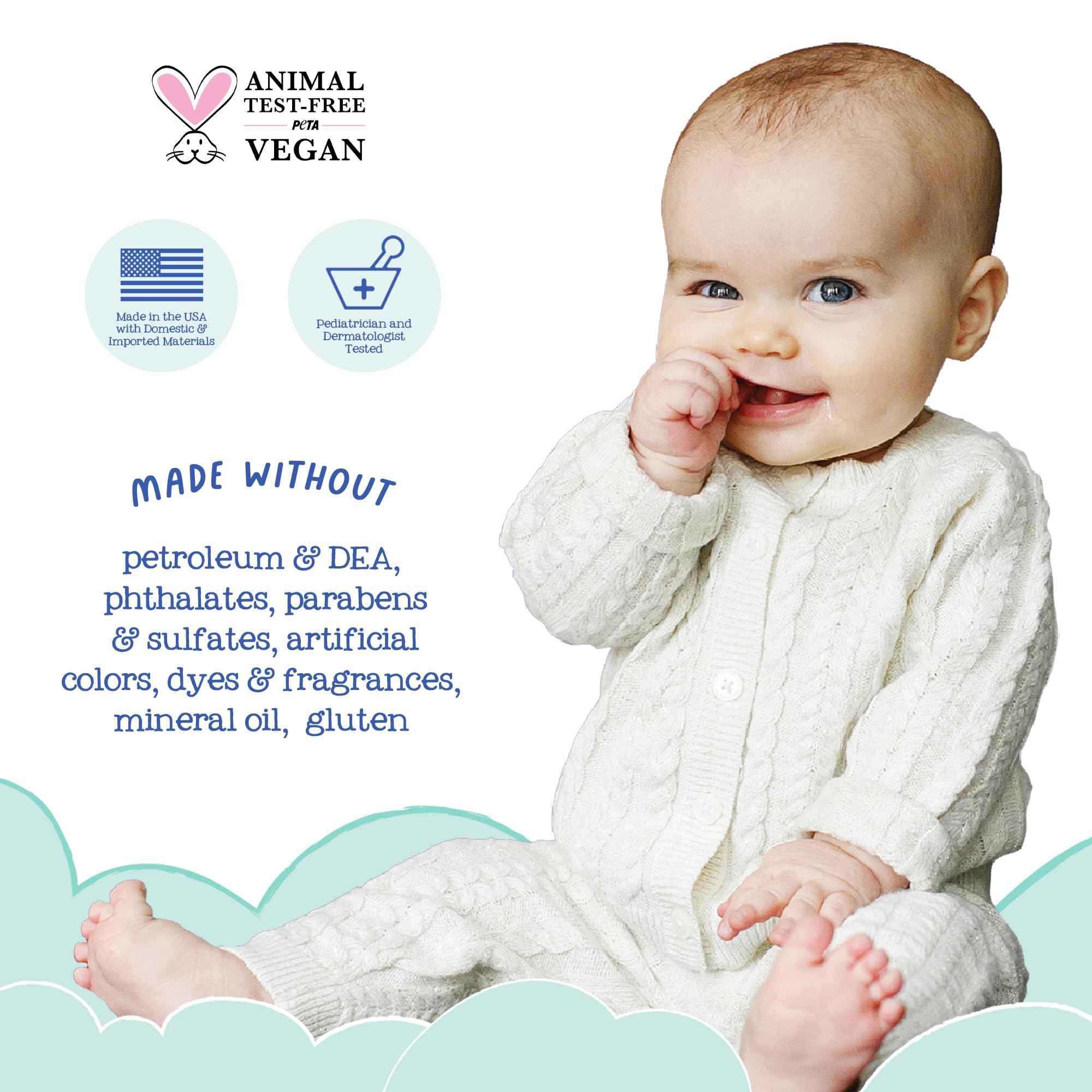 Oilogic pure essential oils label emphasizes Lavandin, Orange, and eucalyptus in a kid-friendly blend.