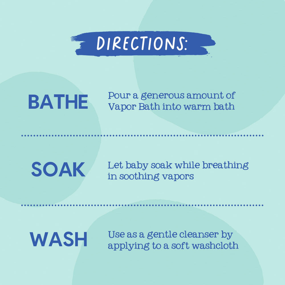 Oilogic essential oils blend shows lavandin and fir needle for soothing vapors during bath time.