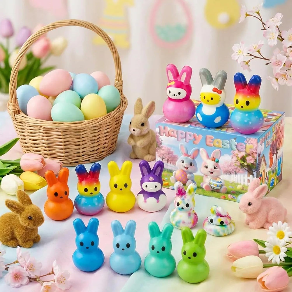 OIMJXDK Easter bunny squishy in pocket-friendly size for on-the-go play