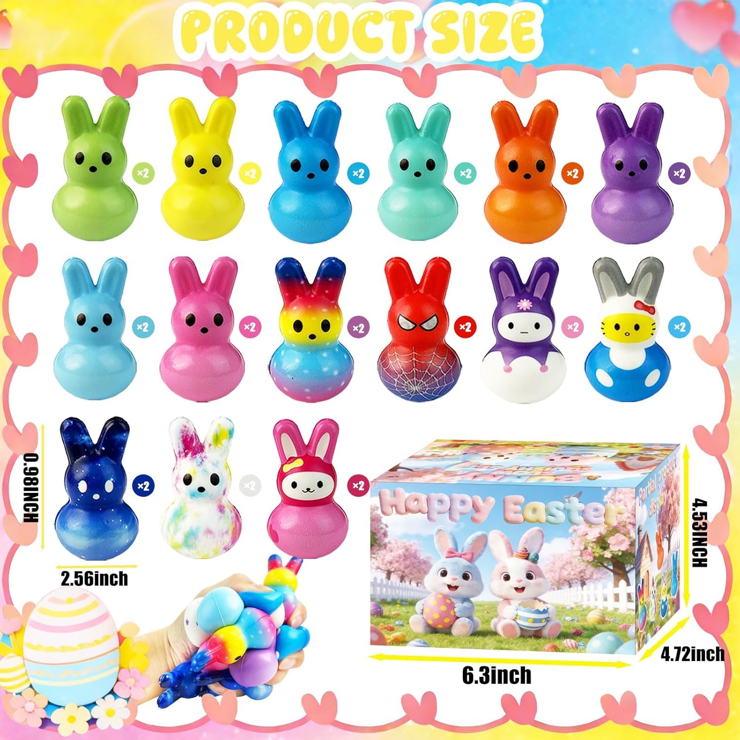 OIMJXDK slow-rise bunny squishy supports focus during study or tasks