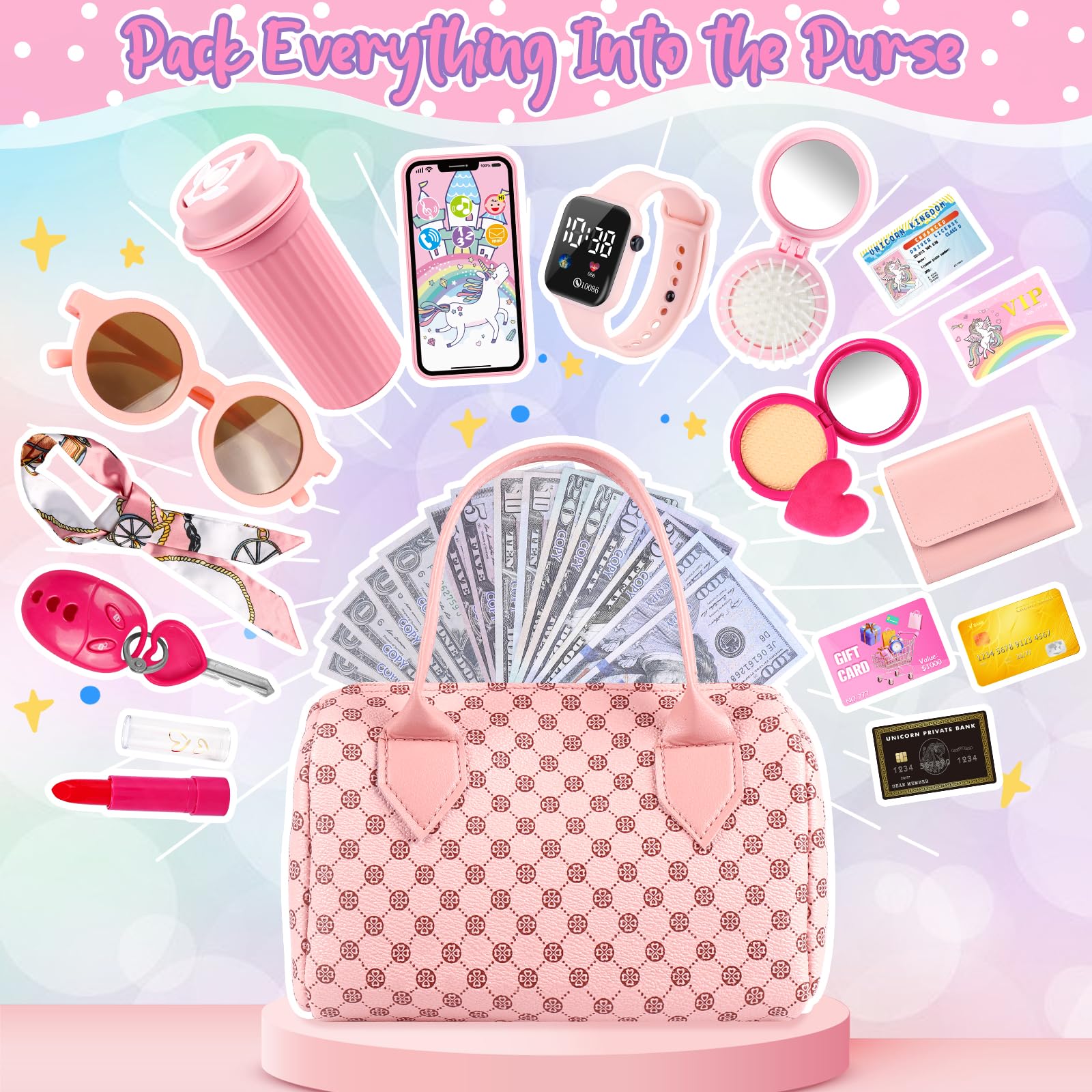 Oisacirg Pretend Makeup Kit encourages safe, creative makeup play.