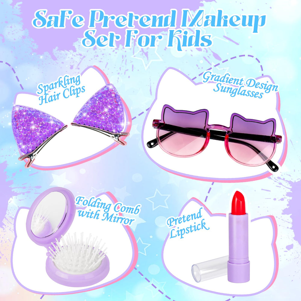 Oisacirg Toddler Play Purse cat sunglasses add a cute finishing touch to pretend outfits