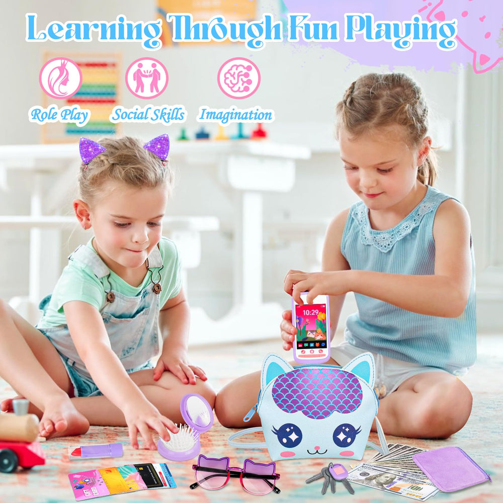 Oisacirg Toddler Play Purse lipstick toy provides playful beauty moments without real cosmetics
