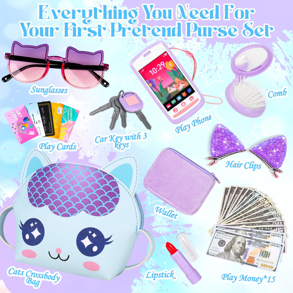 Oisacirg Toddler Play Purse play money encourages imaginative budgeting during games