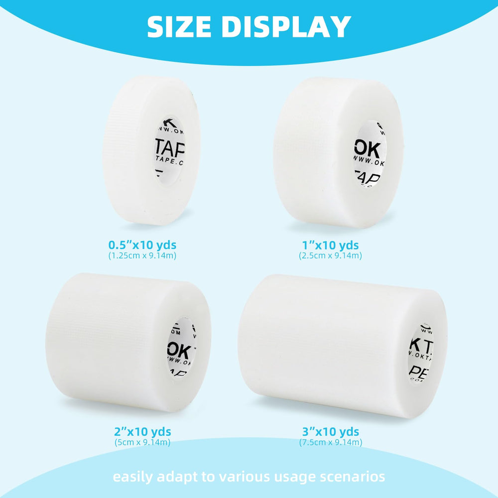 OK TAPE OKPore latex-free tape ensures comfortable removal and secure hold.