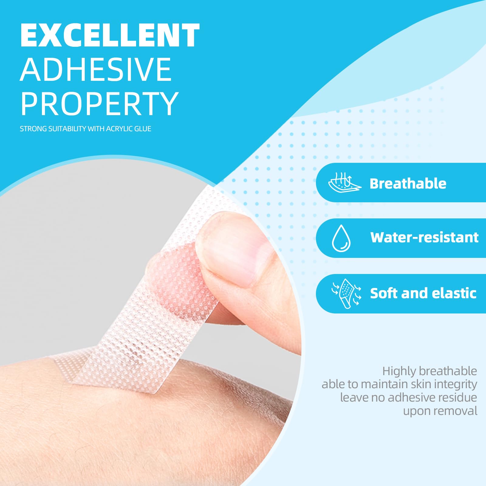 OK TAPE OKPore perforated design enables easy tearing for quick sizing.