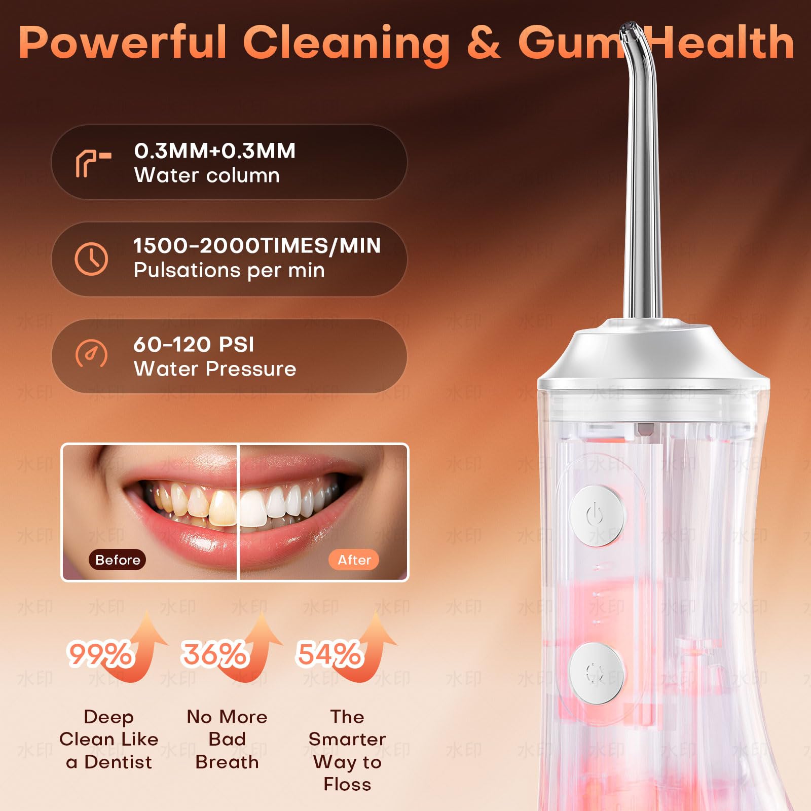 OKALA Water Flosser three modes for personalized oral care.