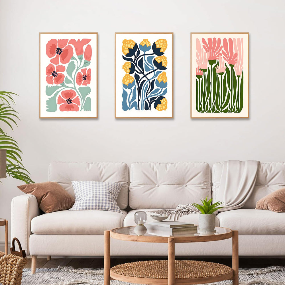 Okarina floral image transformed into wall ready artwork for decor.