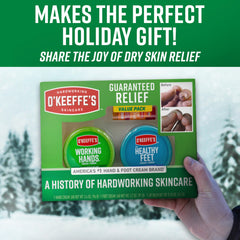 Gift box front view featuring Lip Repair, Working Hands, and Healthy Feet.