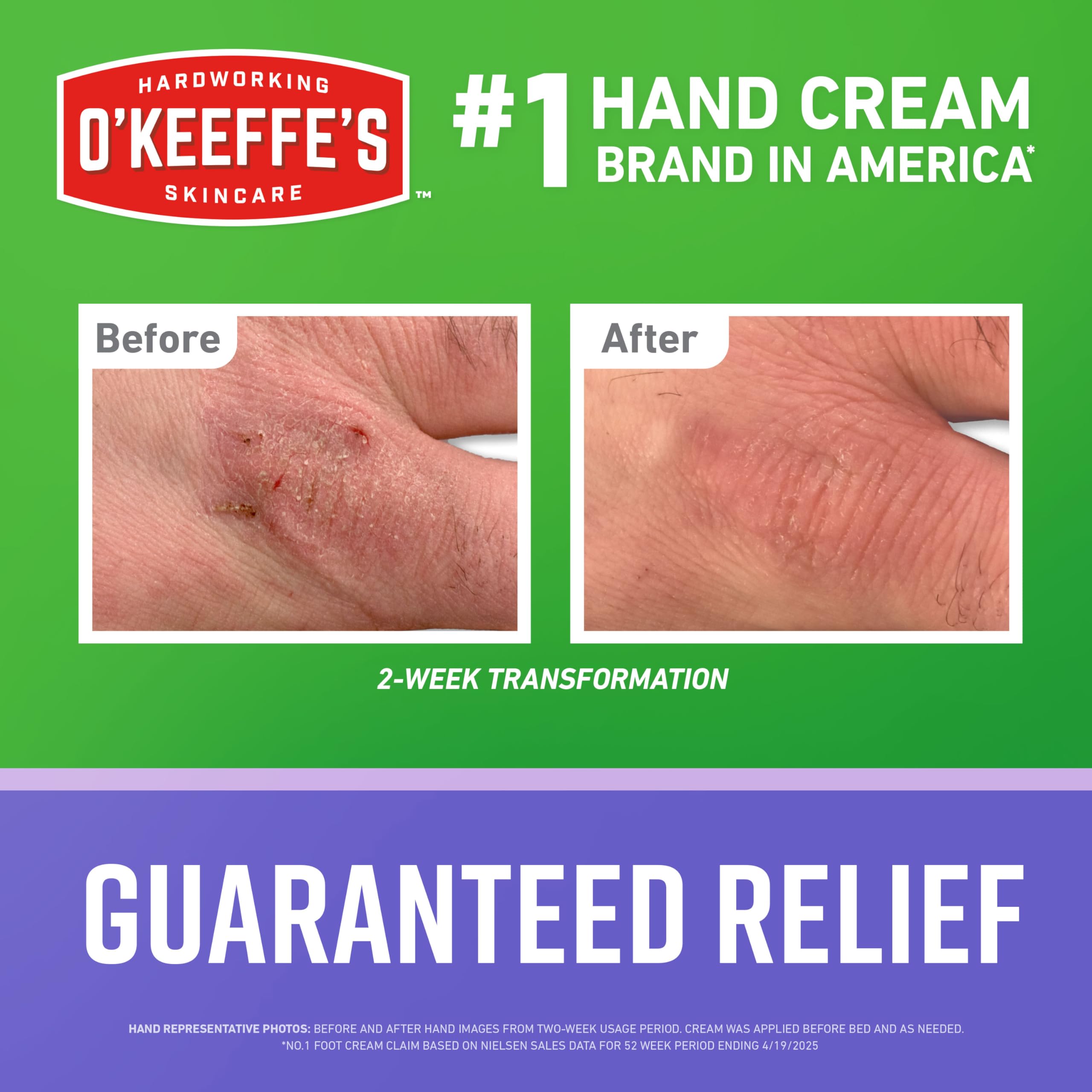 Overnight absorption of O'Keeffe's Night Treatment for nighttime care