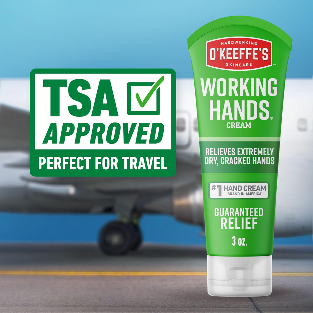 O'Keeffe's Working Hands creates a protective layer to help prevent moisture loss.