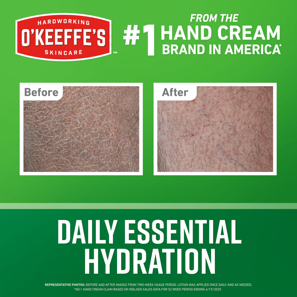 O'Keeffe's pump unlocked for easy dispensing and convenient use.