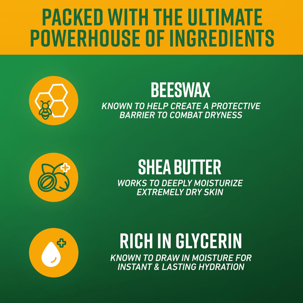 O'Keeffe's barrier forms on skin to seal moisture effectively.