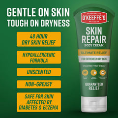 O'Keeffe's unscented formula is gentle for sensitive skin.