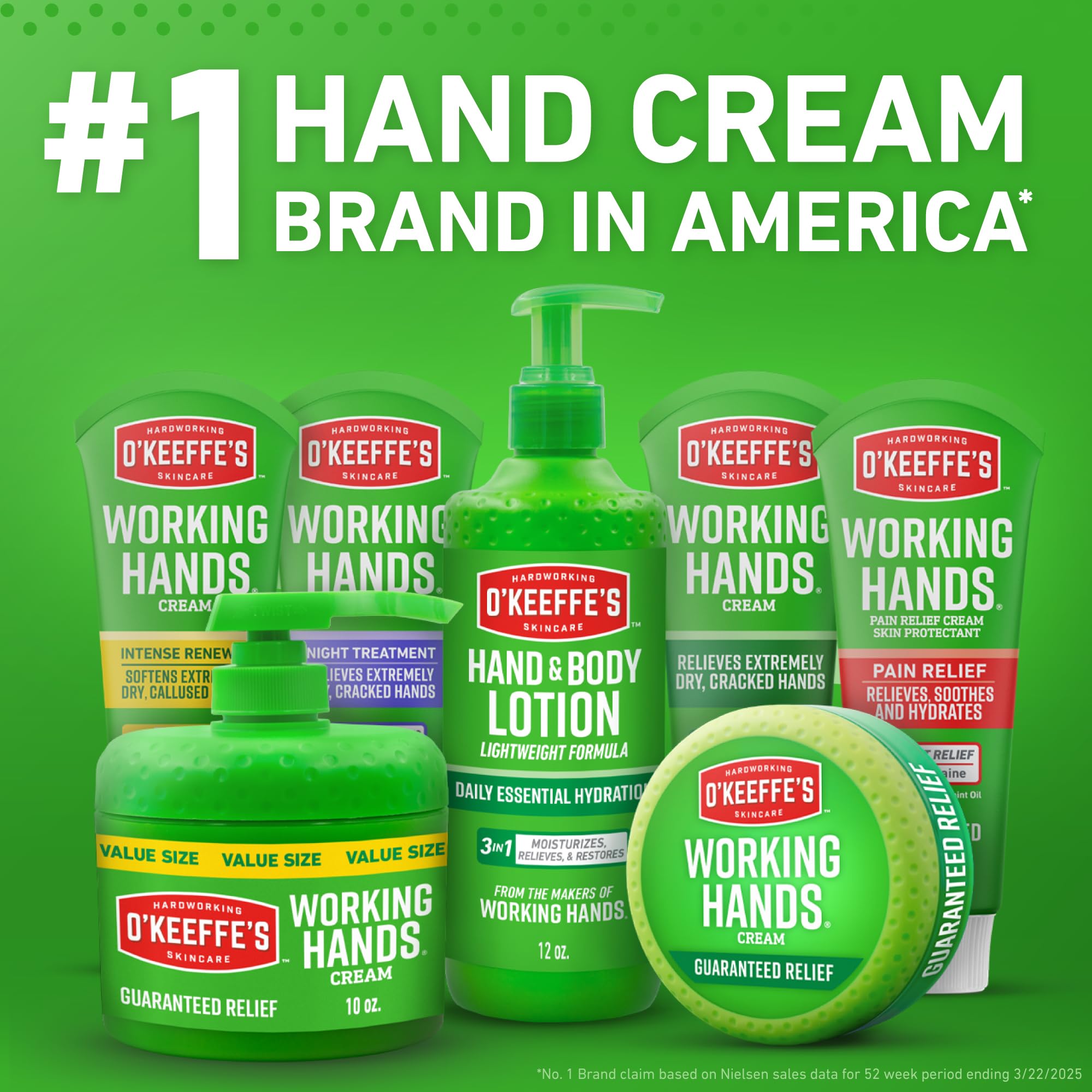 O'Keeffe's barrier-forming cream on dry skin.