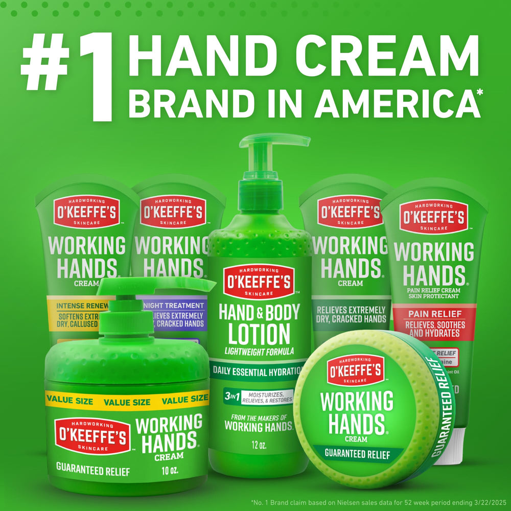 O'Keeffe's barrier-forming cream on dry skin.