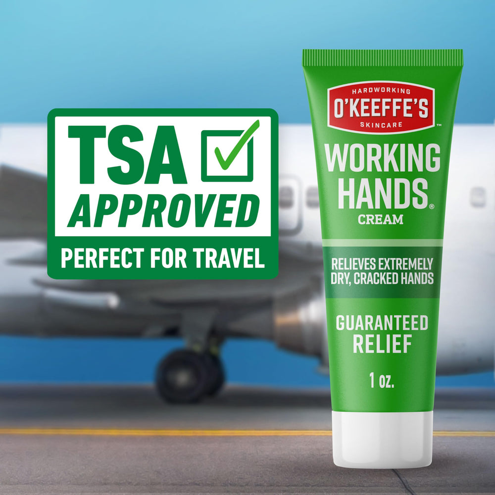 O'Keeffe's Working Hands non-greasy finish supports quick hand use after application