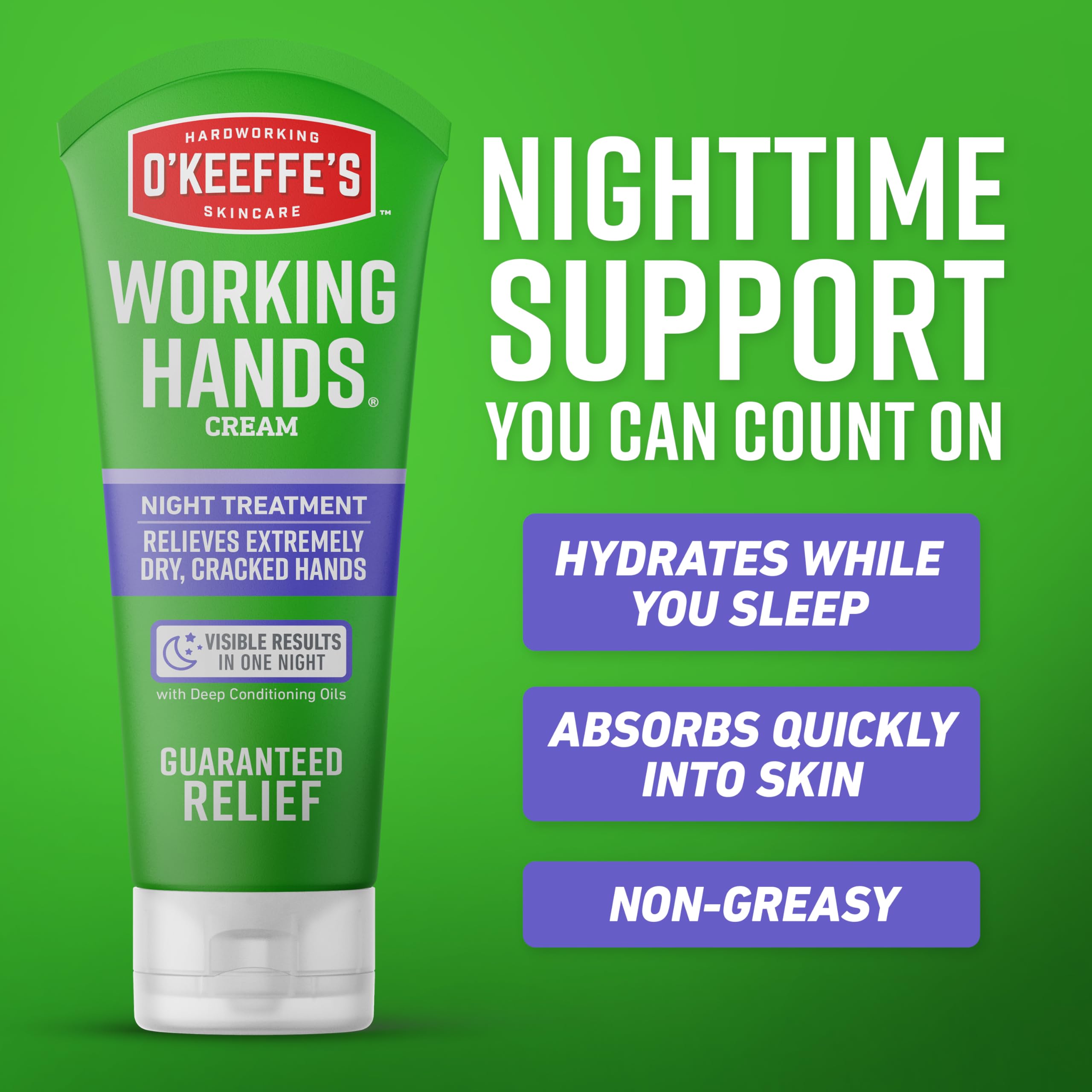 Two tubes of O'Keeffe's Working Hands bundle with a glow of hydrated skin