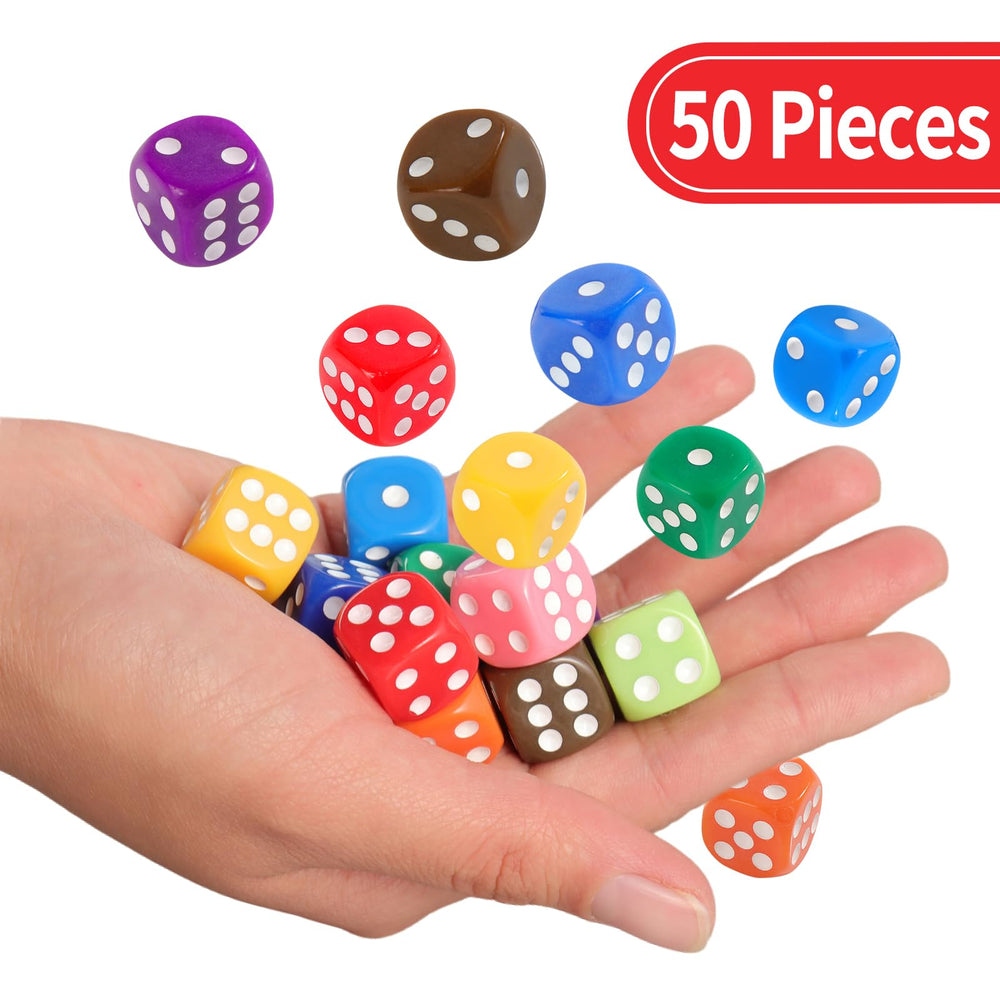 Okehlotos bright color dice improve readability for learning.