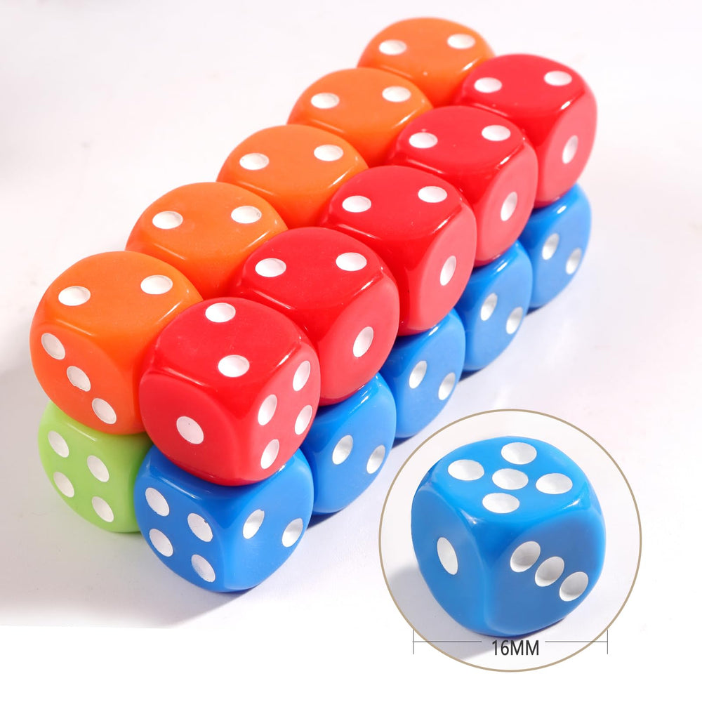 Okehlotos durable plastic dice withstand busy classrooms.
