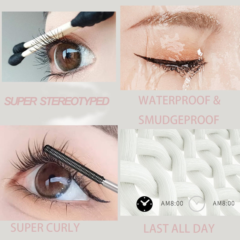 Okerker buildable volume finish enhances lash drama without heaviness.