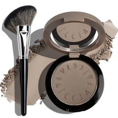 Okerker cool-toned contour palette compact with ash-grey powders for fair skin.