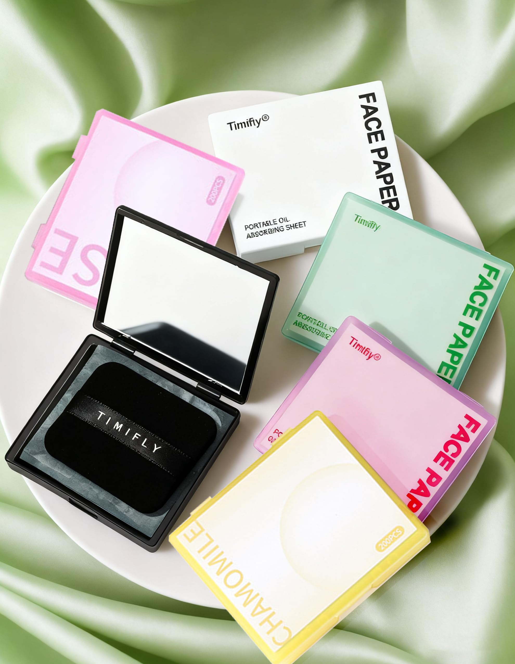 Okerker travel-ready blotting kit for matte skin on the go.