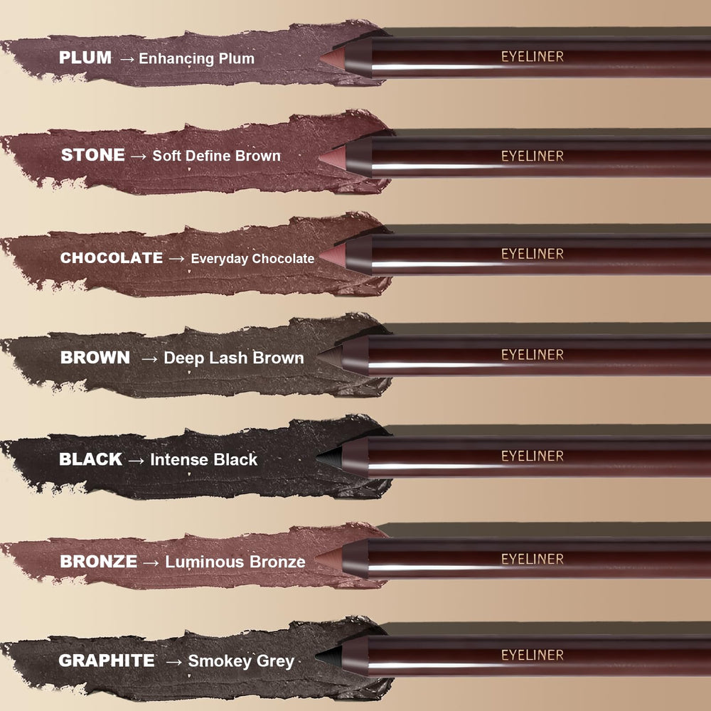 Okerker Plum Gel Eyeliner Pencil built-in sharpener keeps the point