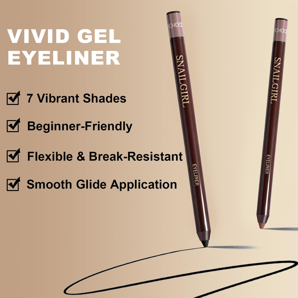 Okerker Plum Gel Eyeliner Pencil definition for mature eyes