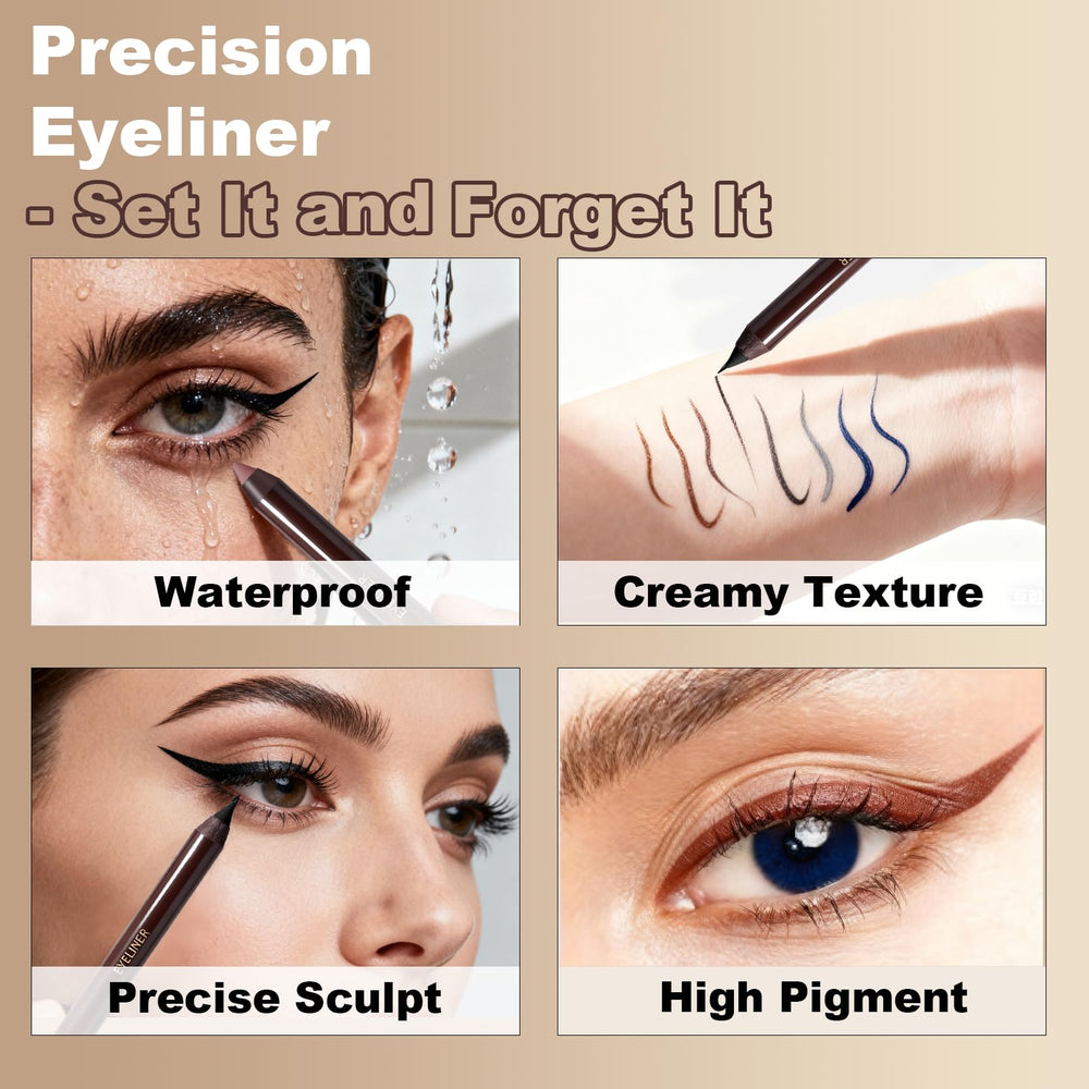 Okerker Plum Gel Eyeliner Pencil smudge-proof performance