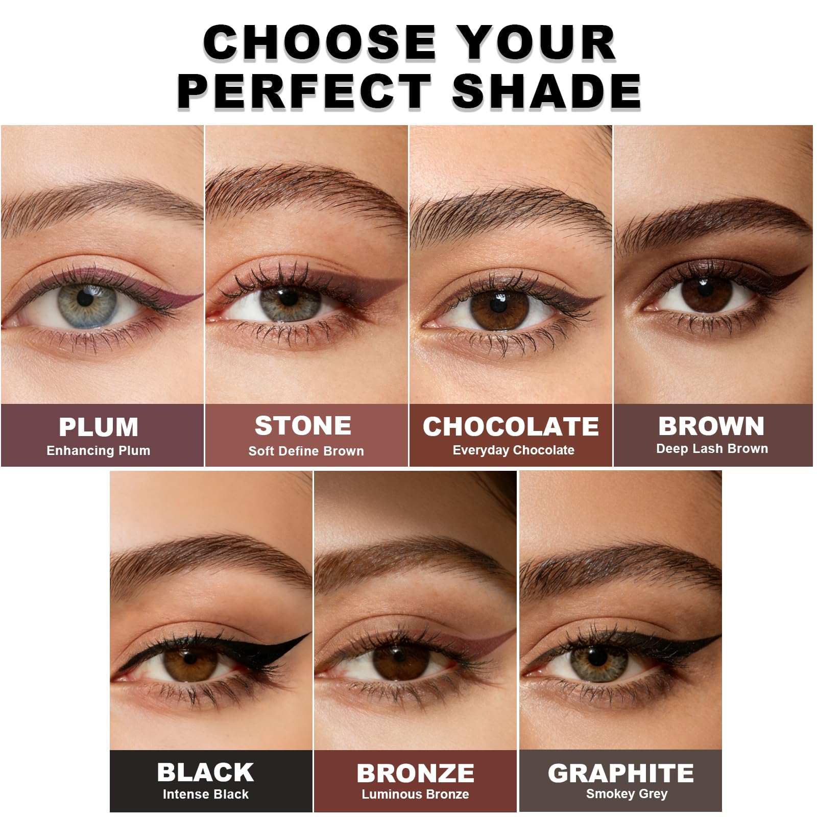 Okerker Plum Gel Eyeliner Pencil tip close-up with creamy glide