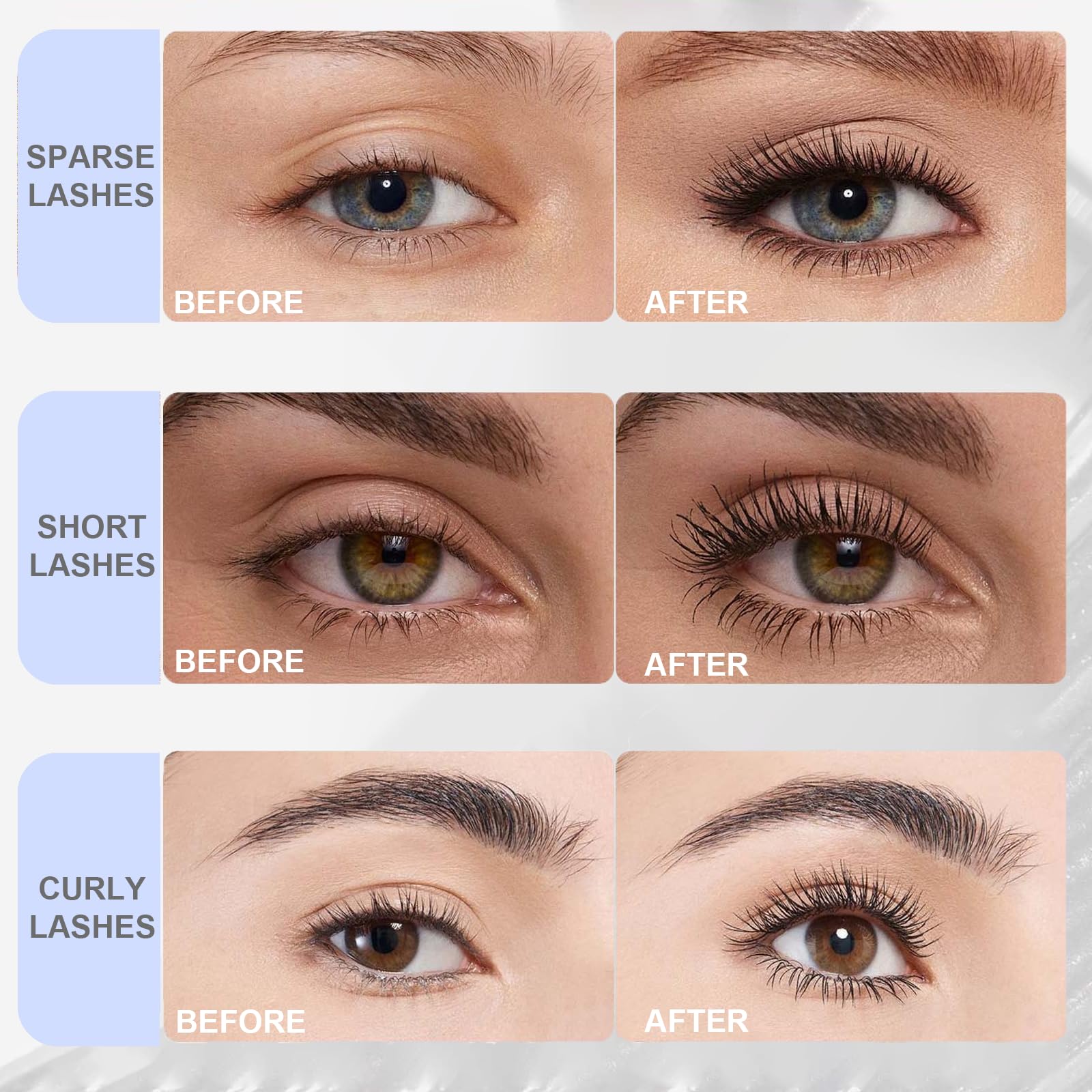 Okerker precision 0.5mm thread detail enhances lash coverage and curl control.