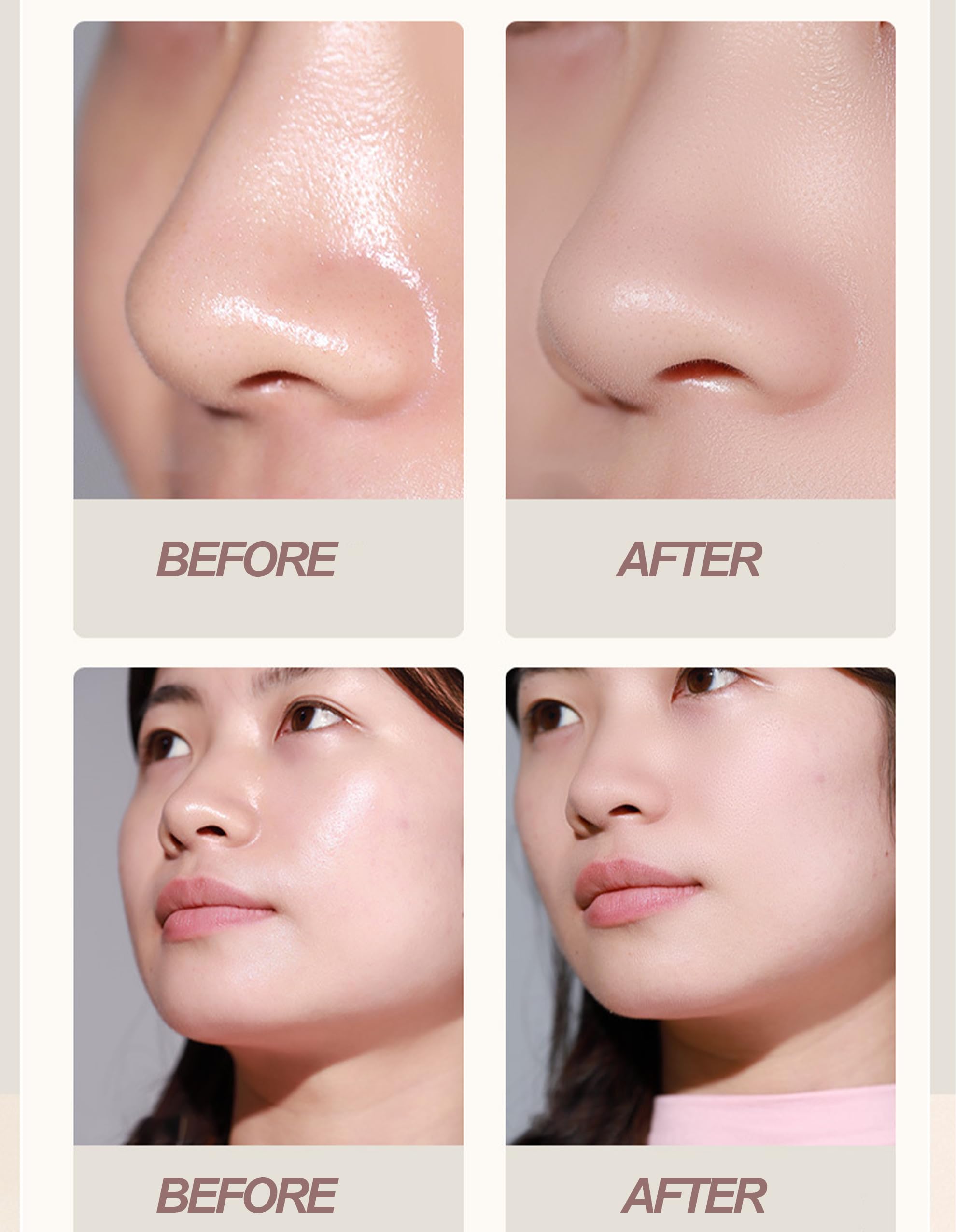 Okerker refills provide extended oil control for long days.