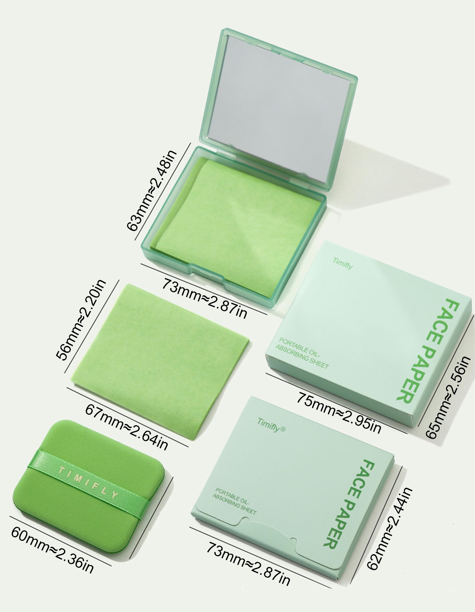Okerker skin-friendly paper absorbs oil without irritation.