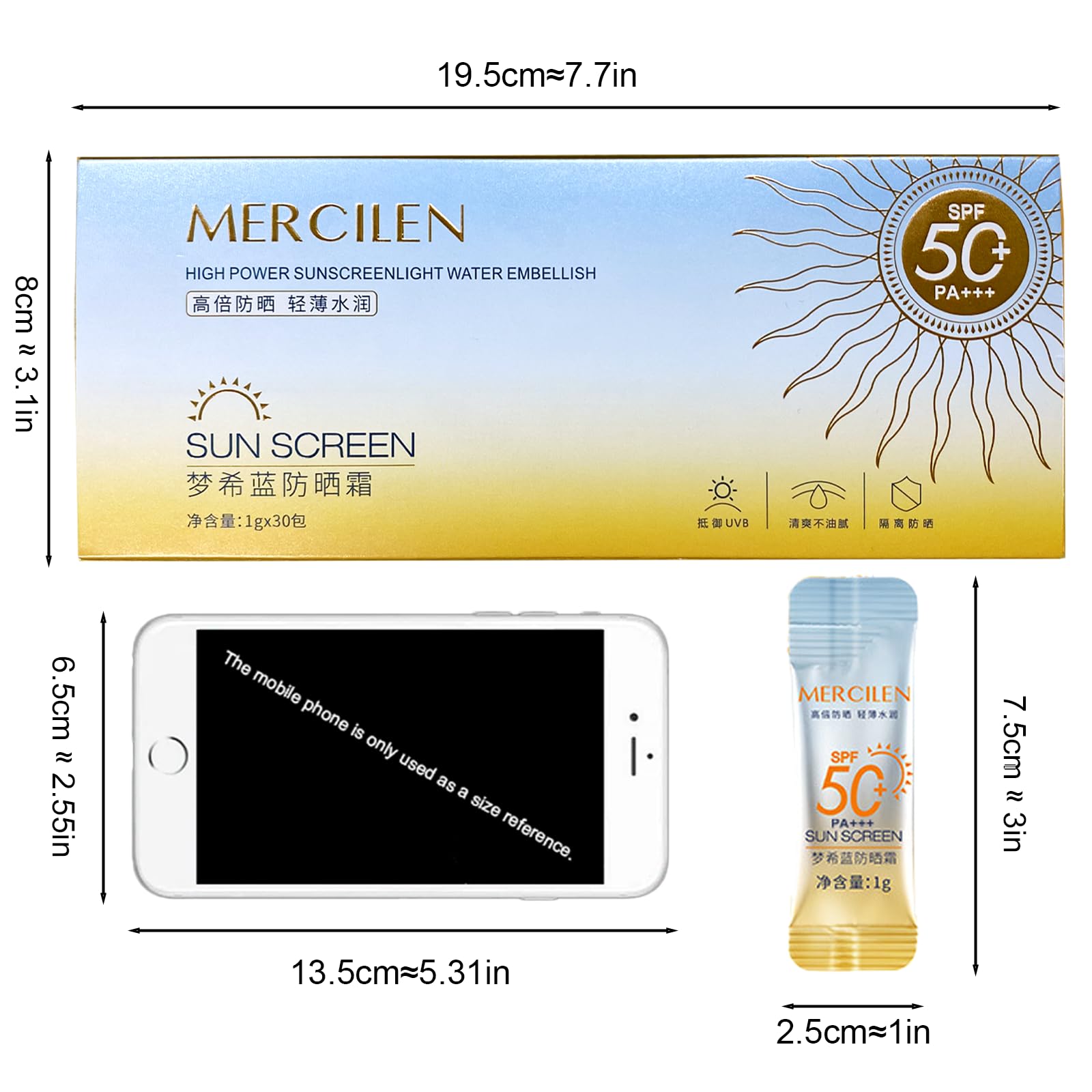 Okerker travel-size sunscreen tubes bulk pack for easy on-the-go application