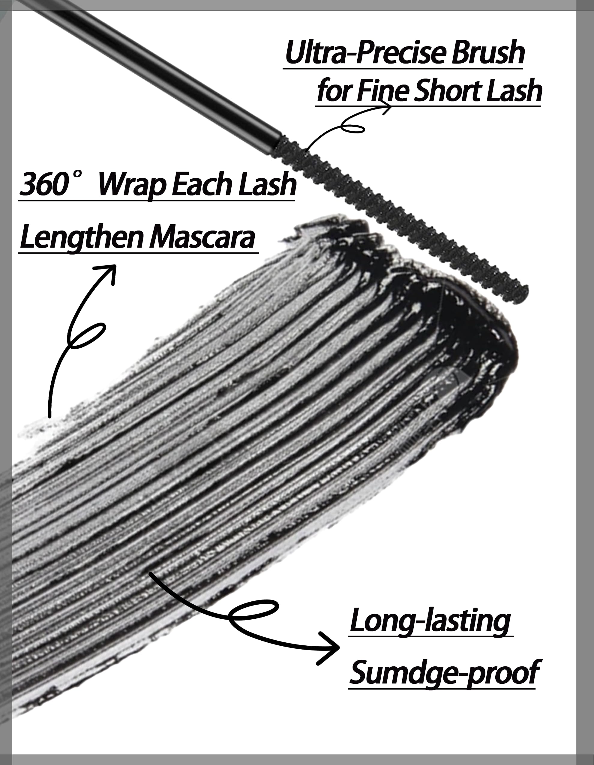 Okerker Z-shaped application motion guides precise mascara layering.