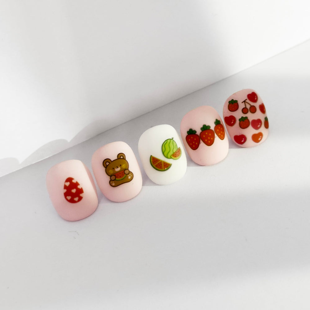 Okiyomi easy-application decals—peel, place, press for mess-free nails.