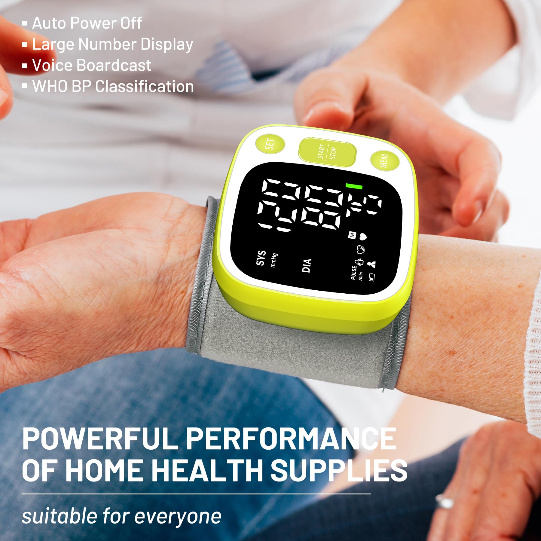 Oklar BP monitor provides 35-second measurement speed.