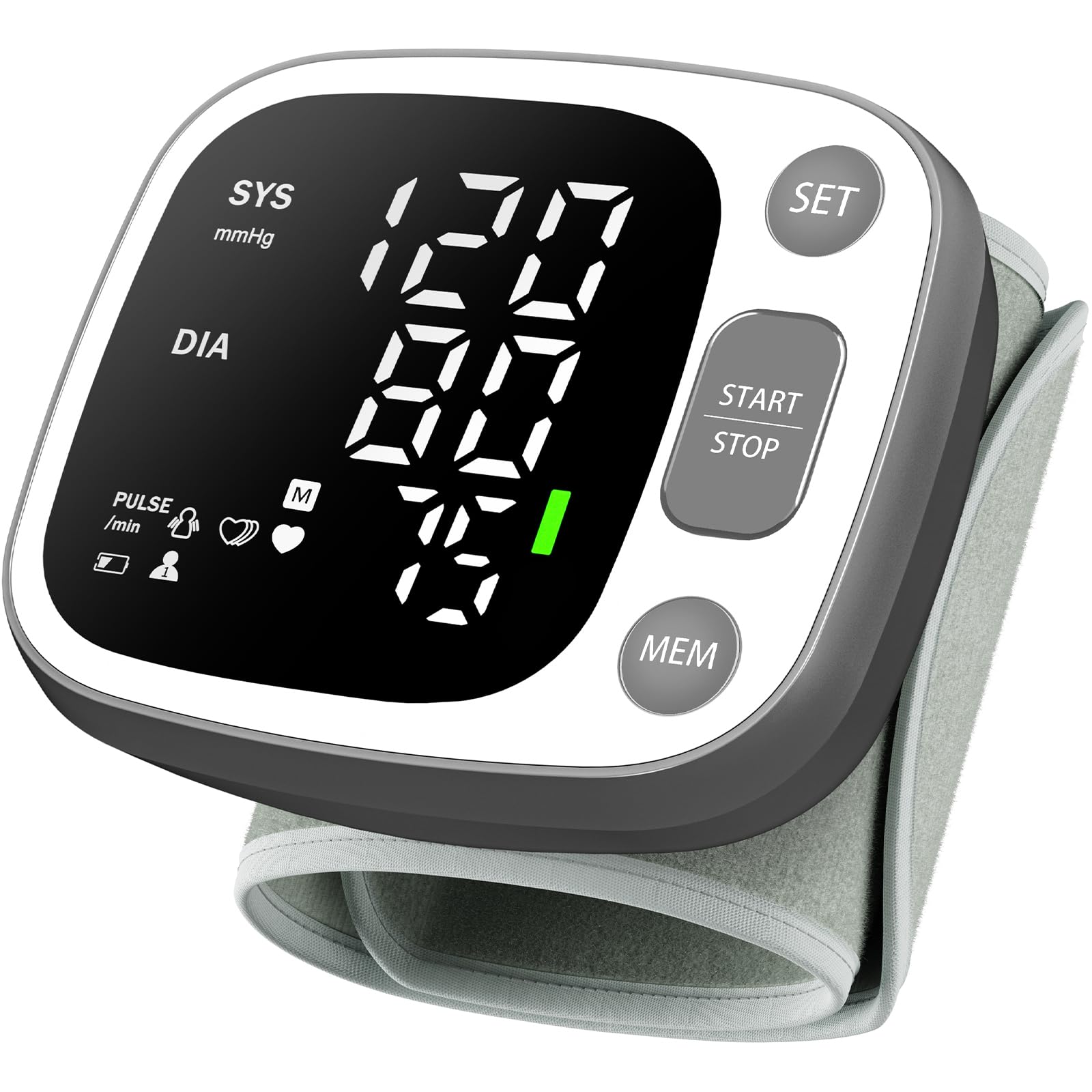 Oklar BP monitor in grey finish blends style with practicality.