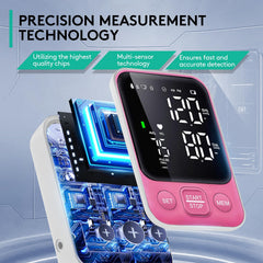 Oklar BP monitor with large LED display showing clear readings