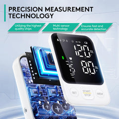 Oklar BP Monitor LED display highlights large, clear readings.