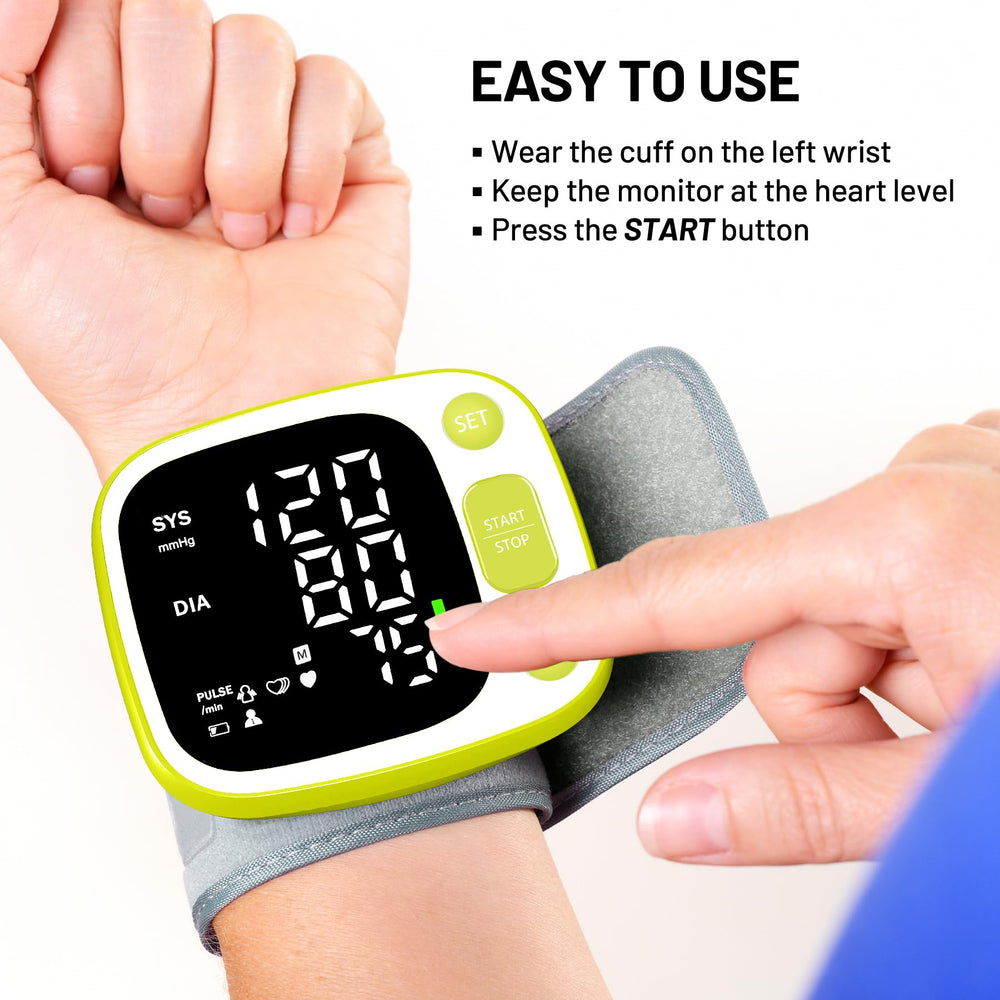 Oklar BP monitor rechargeable battery with USB-C charging.