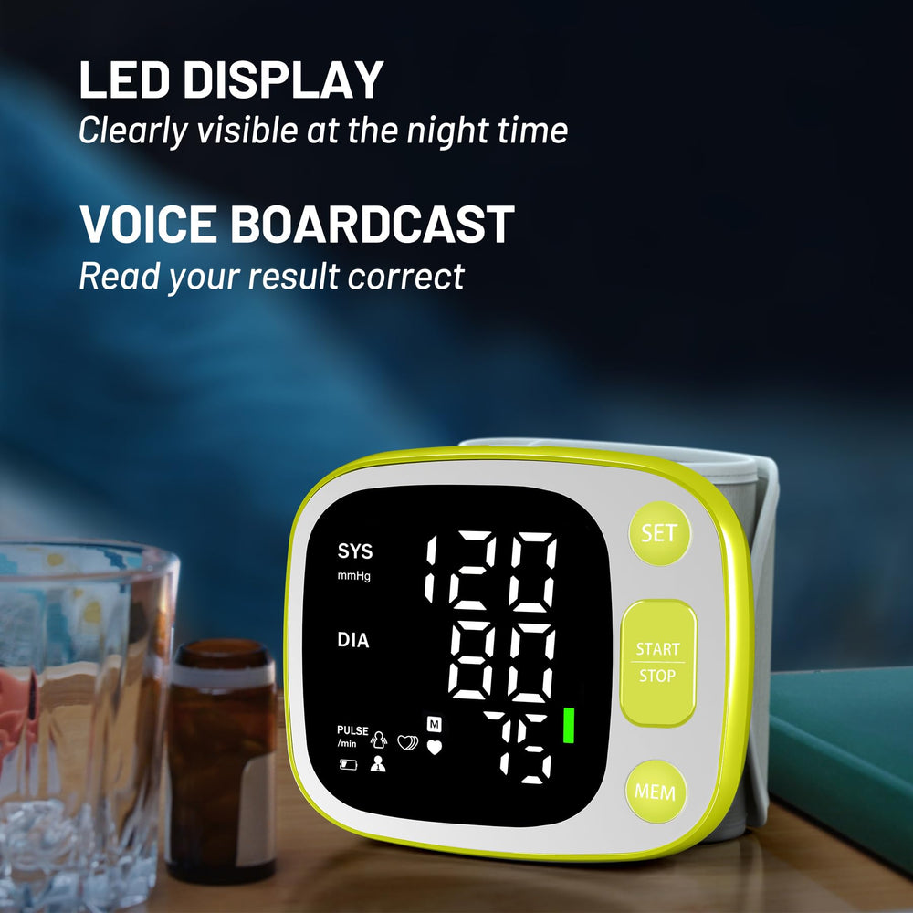 Oklar BP monitor voice broadcast guides readings aloud.