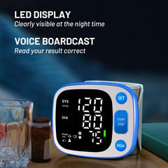 Oklar BP monitor voice broadcast for hands-free guidance