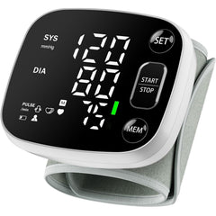 Oklar blood pressure monitor wrist with backlit display for easy reading in dim light