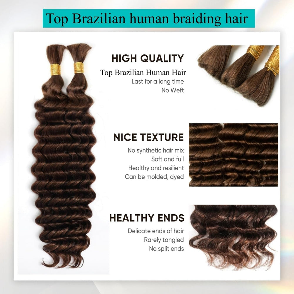 OKVOKV bulk braiding hair 1b natural black 20in smooth and easy to style